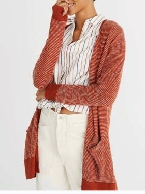 Madewell Summer Ryder Stripe Cardigan XXS